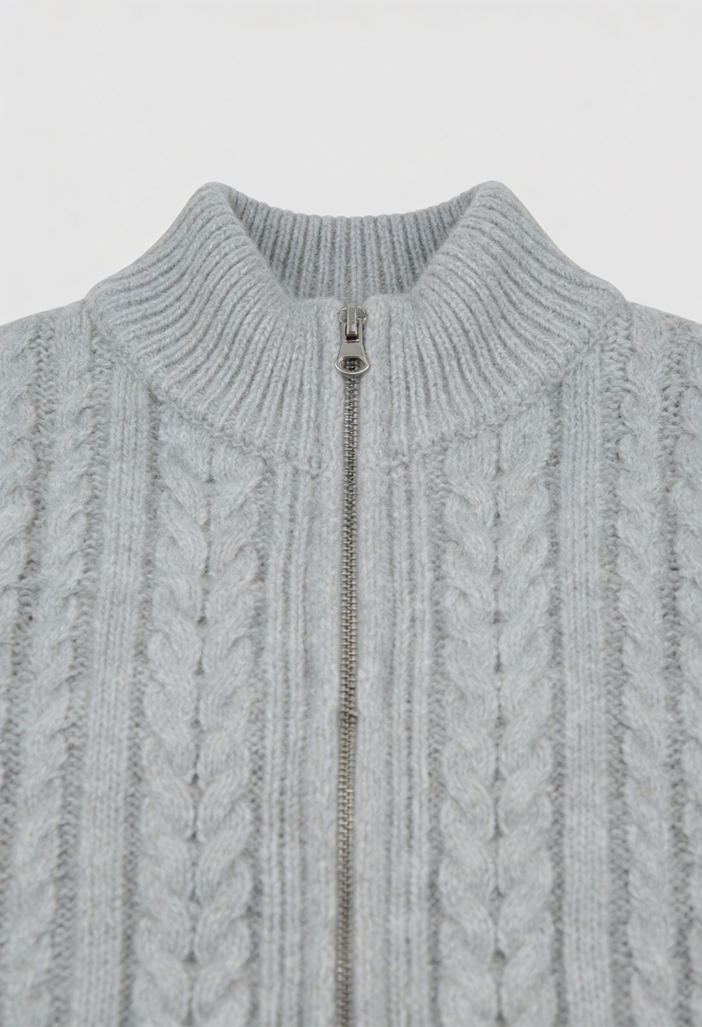 Sophia | Cozy Gray Long Cardigan Sweater with Relaxed Fit - Lumina