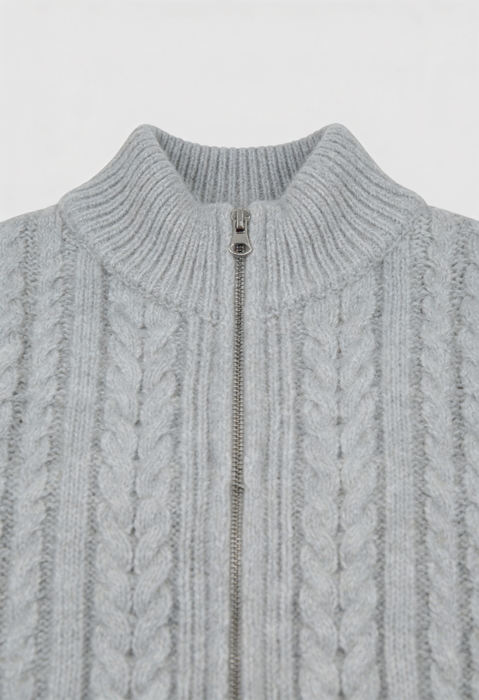 Sophia | Cozy Gray Long Cardigan Sweater with Relaxed Fit - Lumina