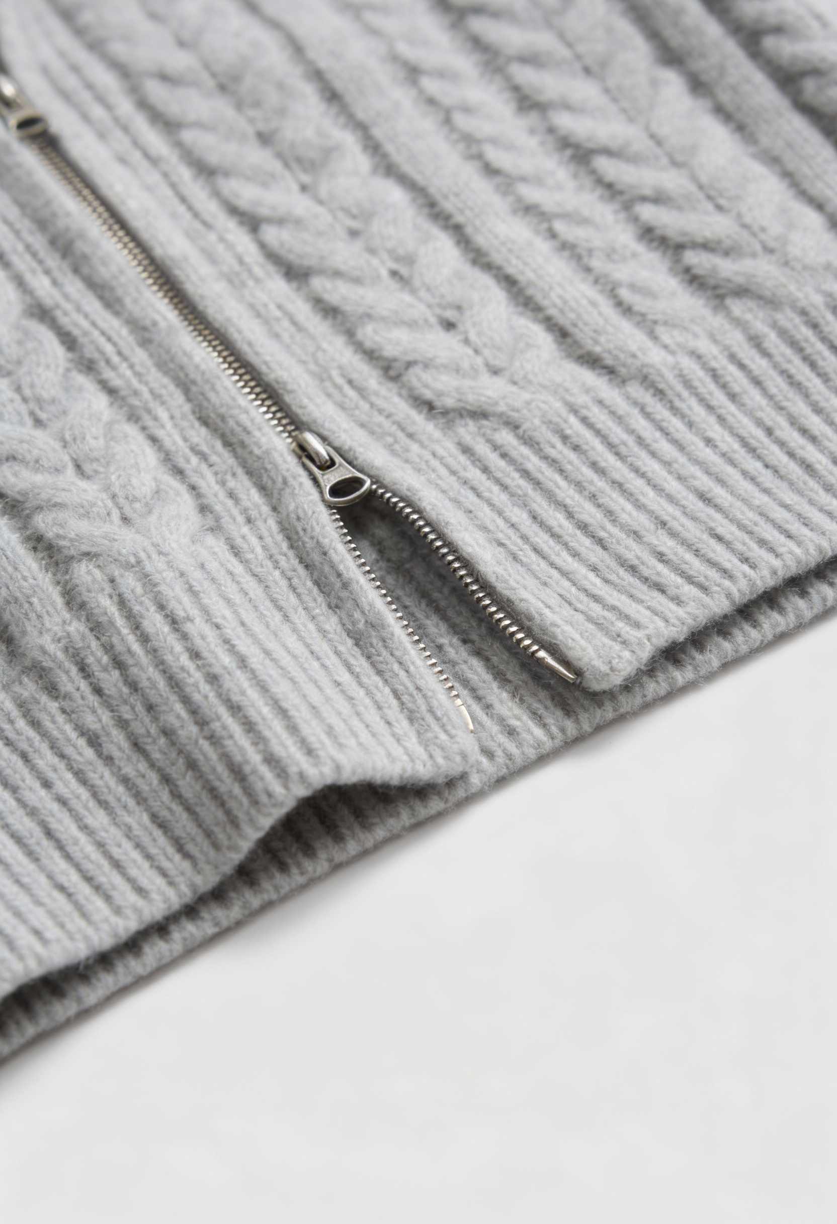 Sophia | Cozy Gray Long Cardigan Sweater with Relaxed Fit - Lumina