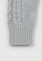 Sophia | Cozy Gray Long Cardigan Sweater with Relaxed Fit - Lumina