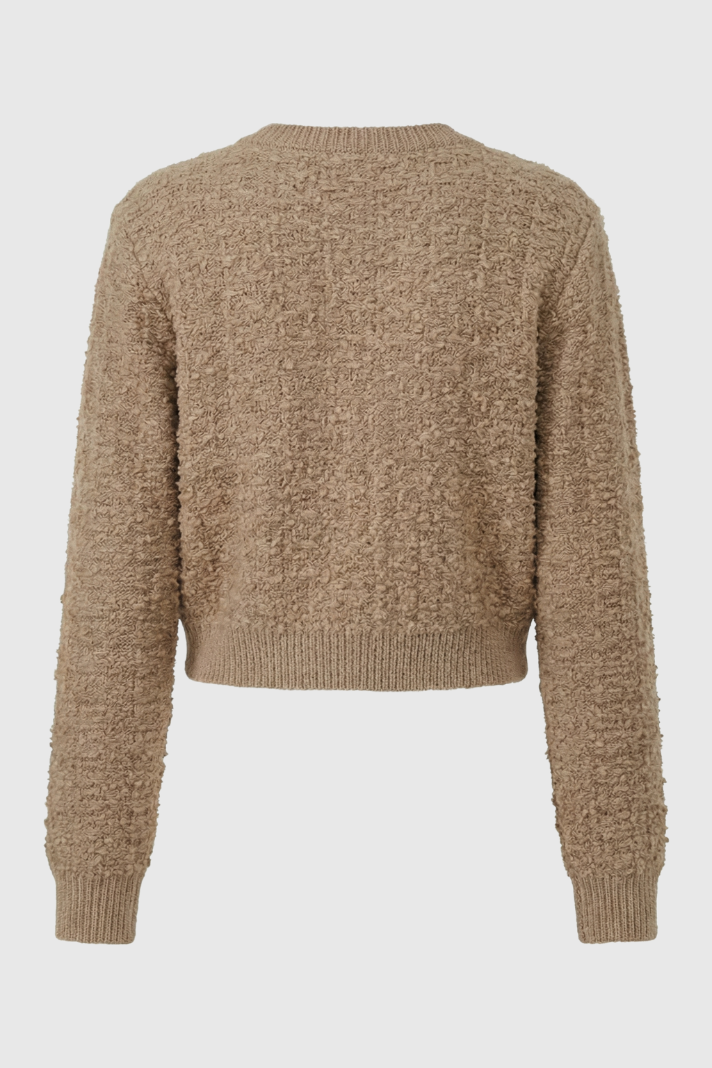 Sophia | Cozy Khaki Knit Cardigan with Open Front - Lumina