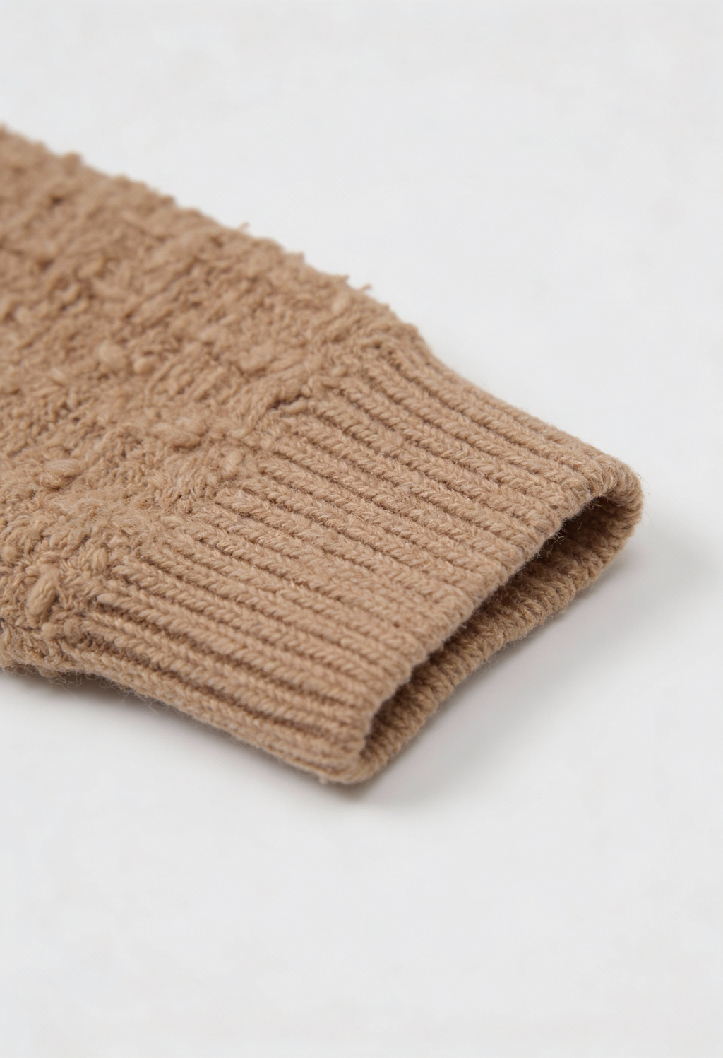 Sophia | Cozy Khaki Knit Cardigan with Open Front - Lumina