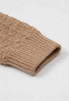 Sophia | Cozy Khaki Knit Cardigan with Open Front - Lumina