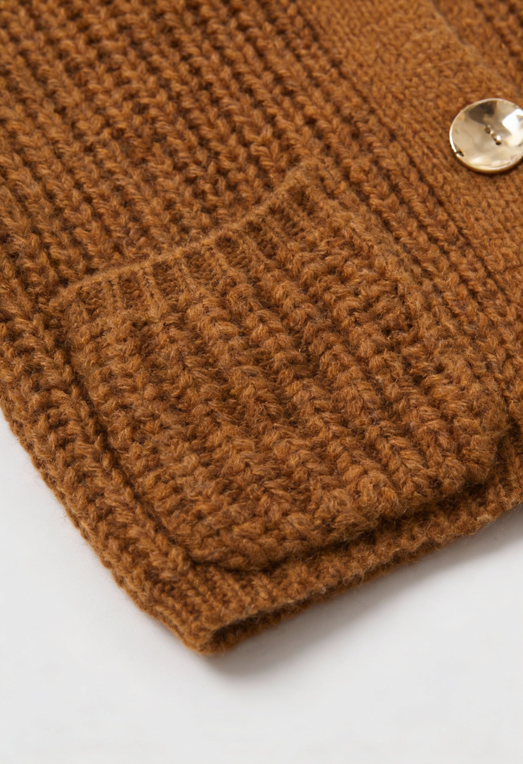 Sophia | Cozy Long Brown Cardigan Sweater with Relaxed Fit - Lumina