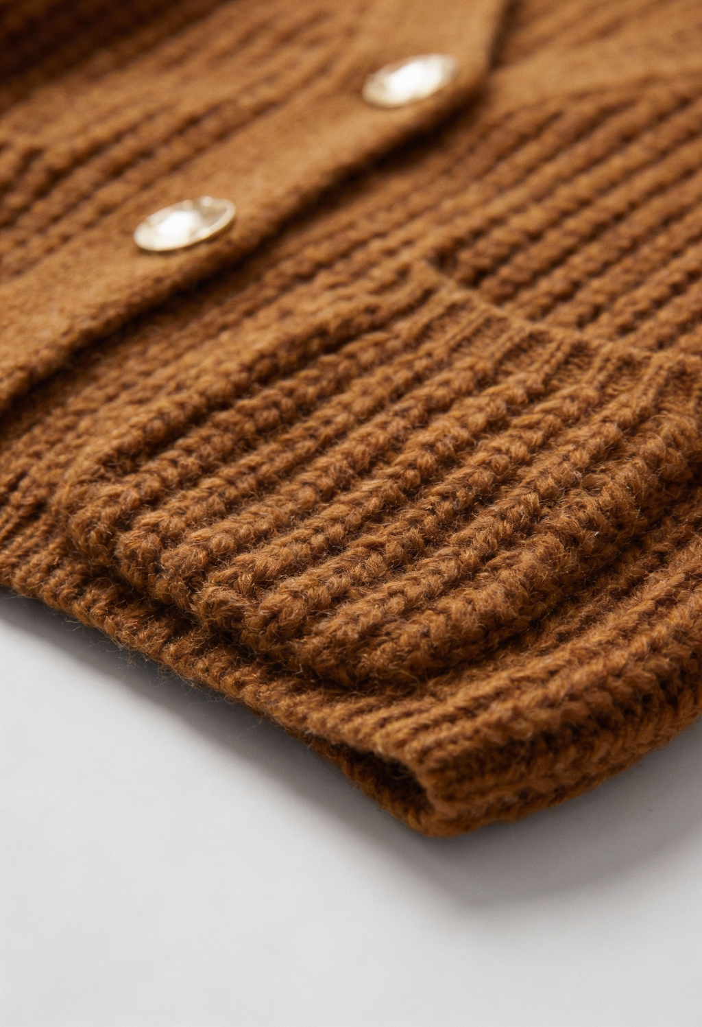 Sophia | Cozy Long Brown Cardigan Sweater with Relaxed Fit - Lumina