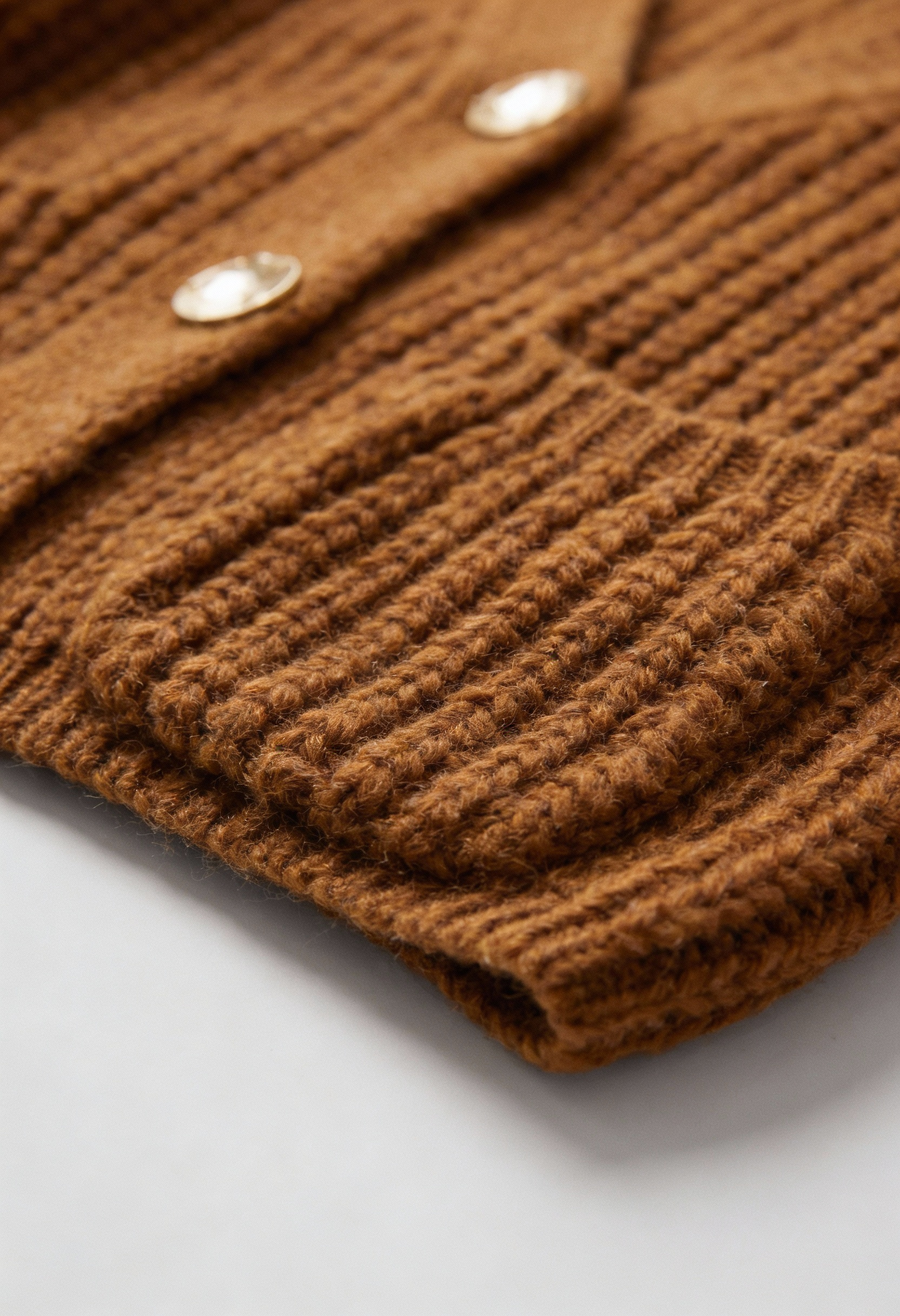 Sophia | Cozy Long Brown Cardigan Sweater with Relaxed Fit - Lumina