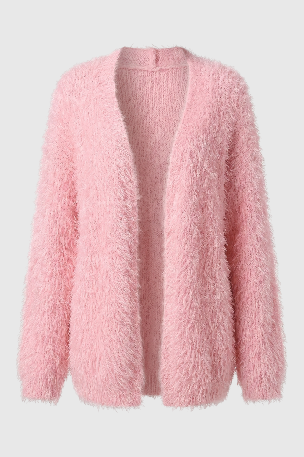 Sophia | Cozy Pink Knit Cardigan with Versatile Styling - Lumina