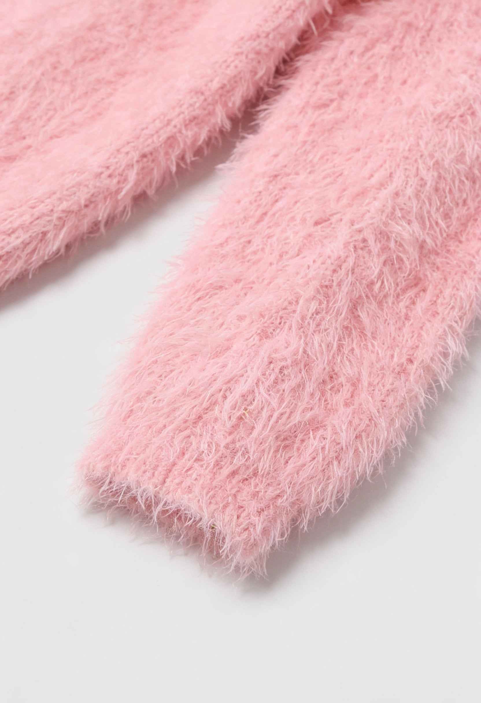 Sophia | Cozy Pink Knit Cardigan with Versatile Styling - Lumina