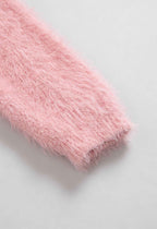 Sophia | Cozy Pink Knit Cardigan with Versatile Styling - Lumina