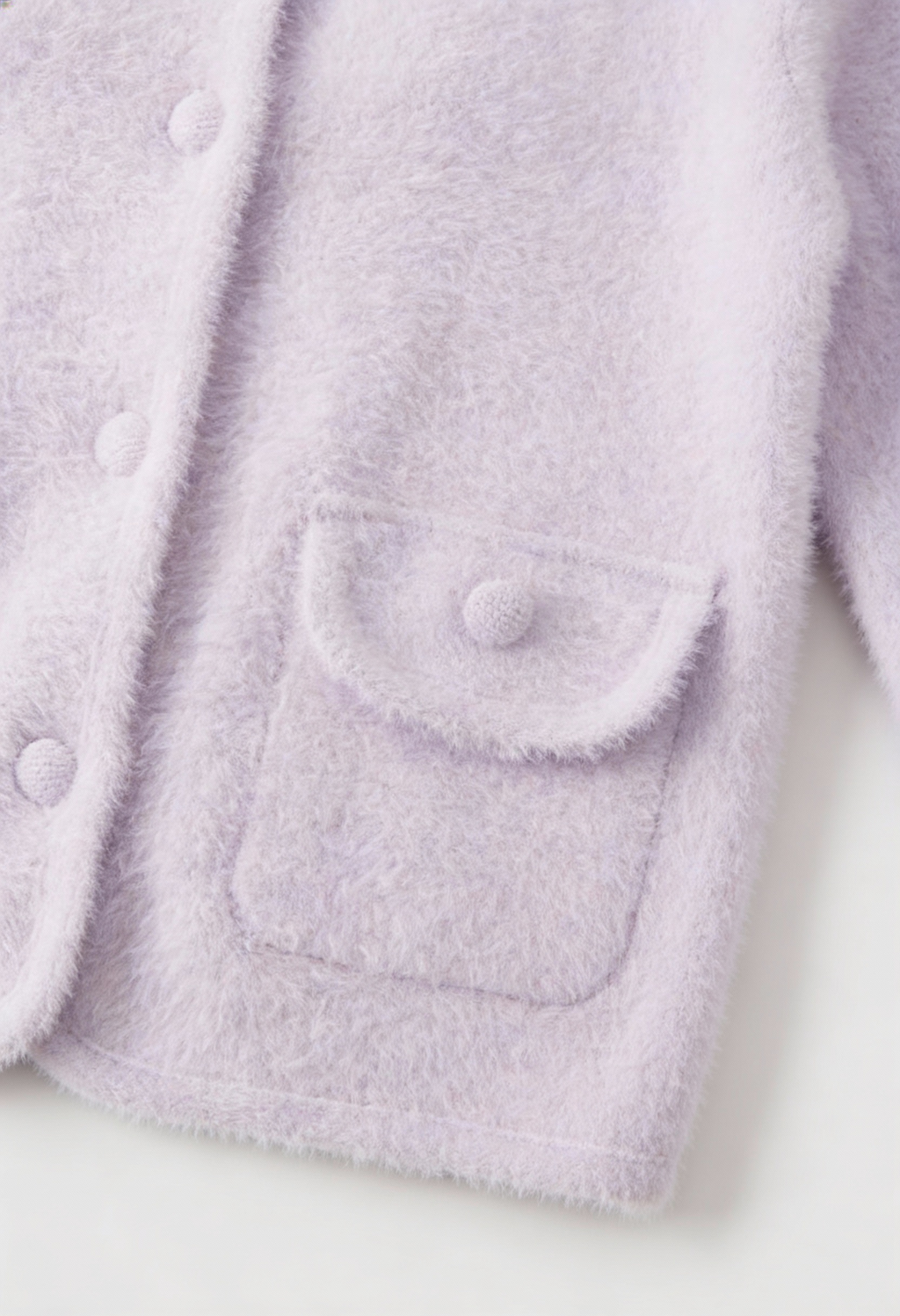 Sophia | Cozy Purple Knitted Cardigan with Open Front - Lumina