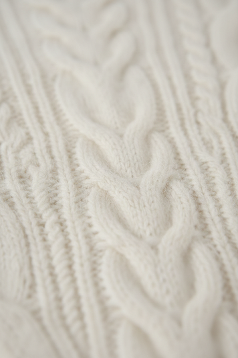 Sophia | Cozy Relaxed Fit White Cardigan Sweater with Ribbed Hem - Lumina