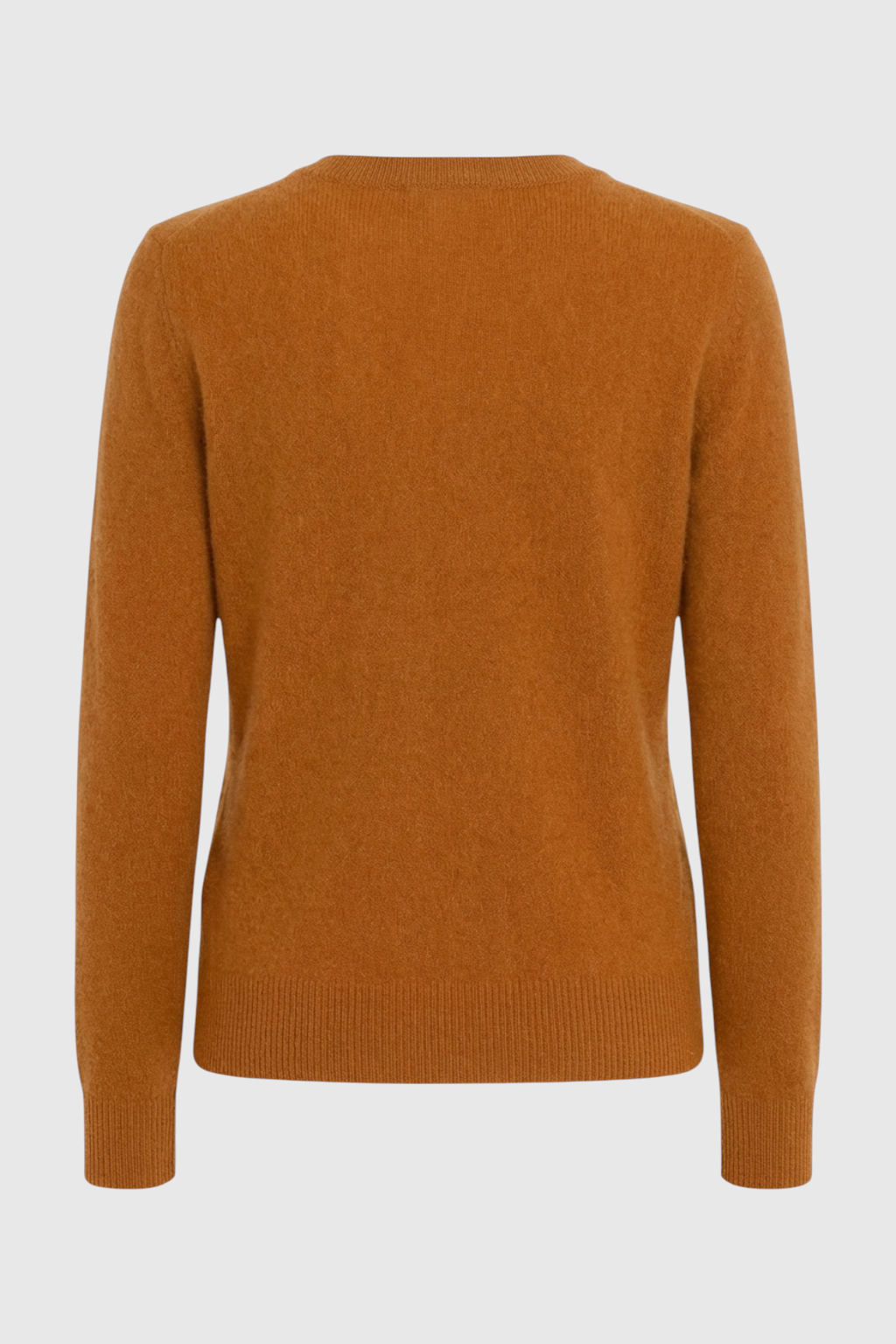 Sophia | Cozy V-Neck Orange Sweater with Flattering Fit - Lumina