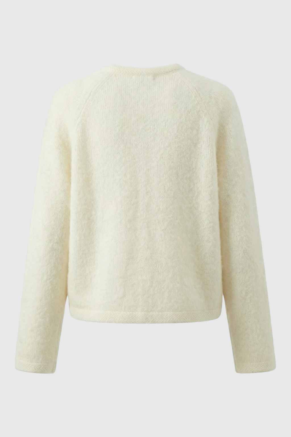 Sophia | Cozy White Long Cardigan with Relaxed Fit - Lumina
