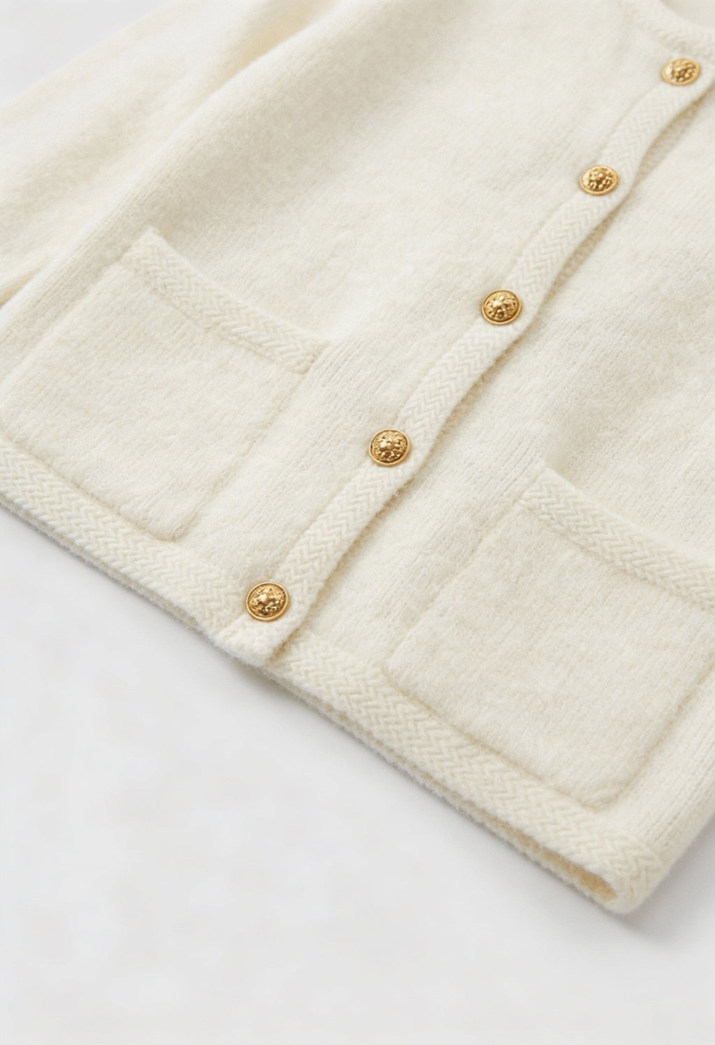 Sophia | Cozy White Long Cardigan with Relaxed Fit - Lumina