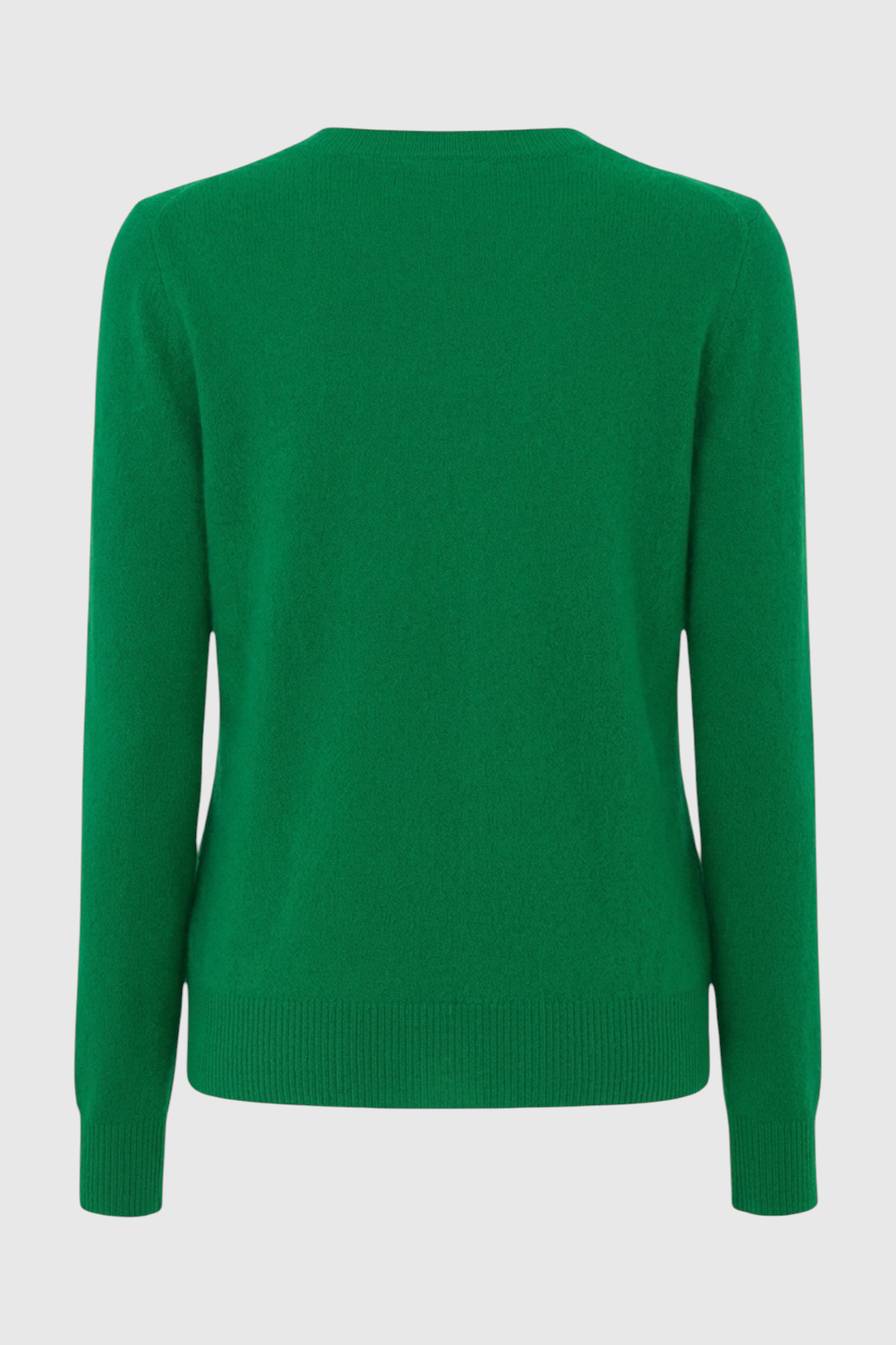 Sophia | Elegant Green V-Neck Sweater with Fitted Silhouette - Lumina