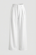 Sophia | Elegant High-Waisted Pleated Pants with Stretch - Lumina