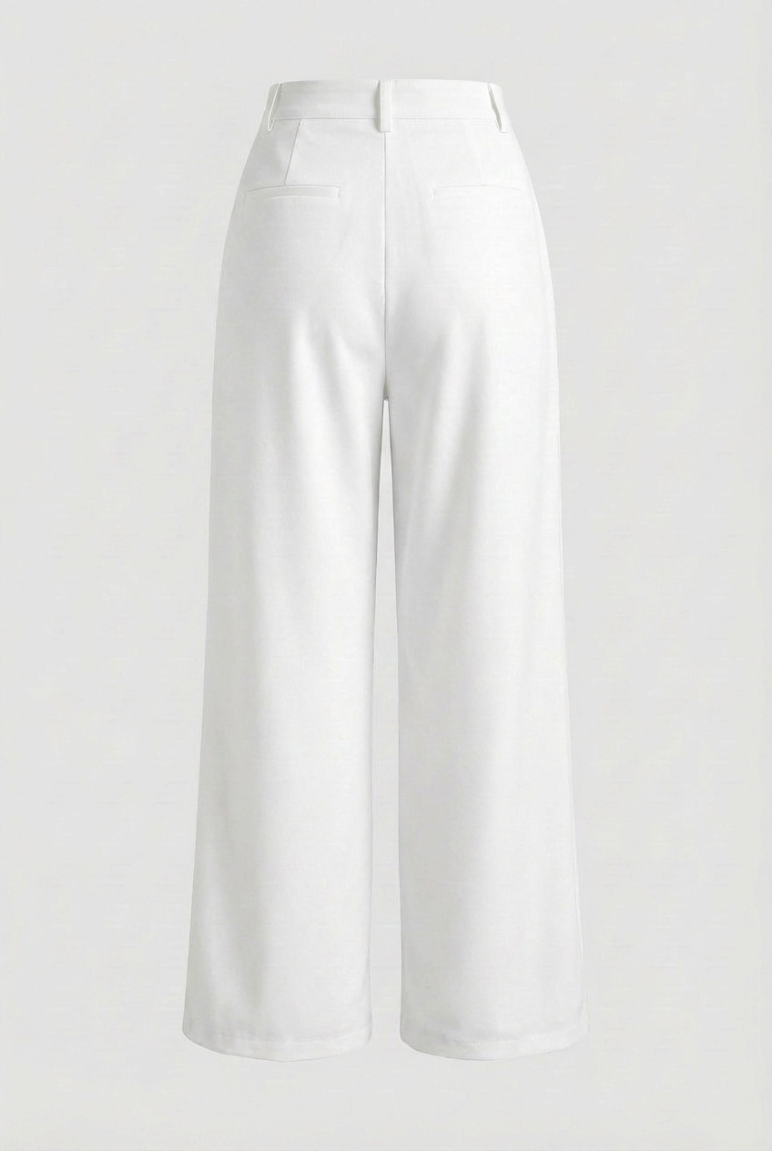 Sophia | Elegant High-Waisted Pleated Pants with Stretch - Lumina