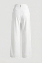 Sophia | Elegant High-Waisted Pleated Pants with Stretch - Lumina
