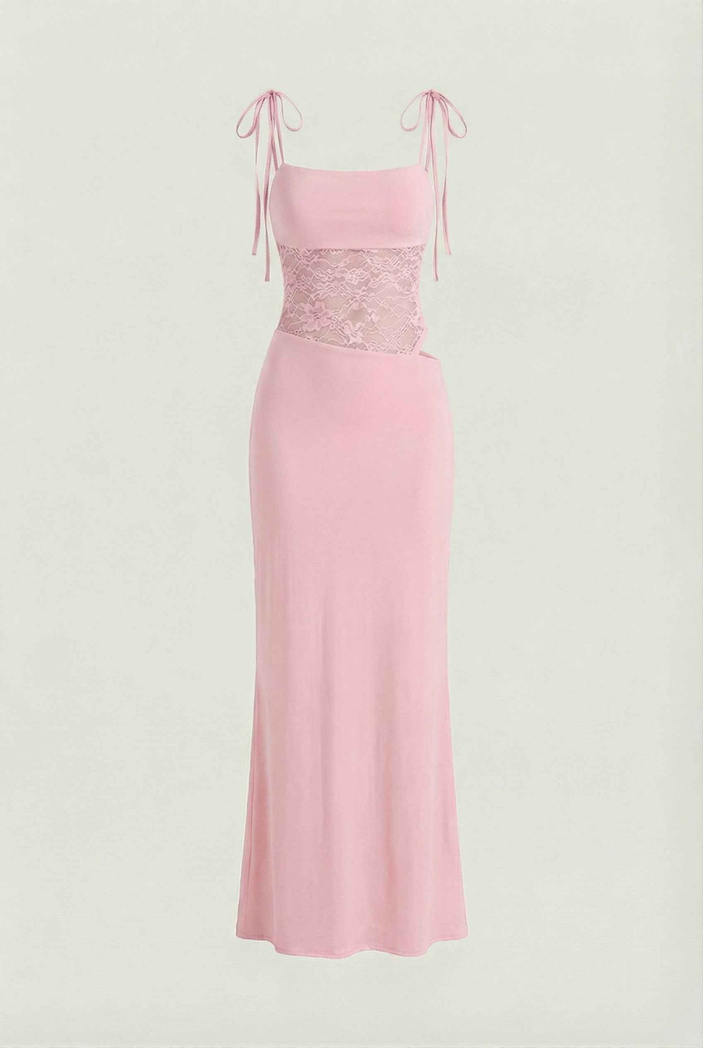 Sophia | Elegant Pink Lace Summer Dress with Versatile Fit - Lumina