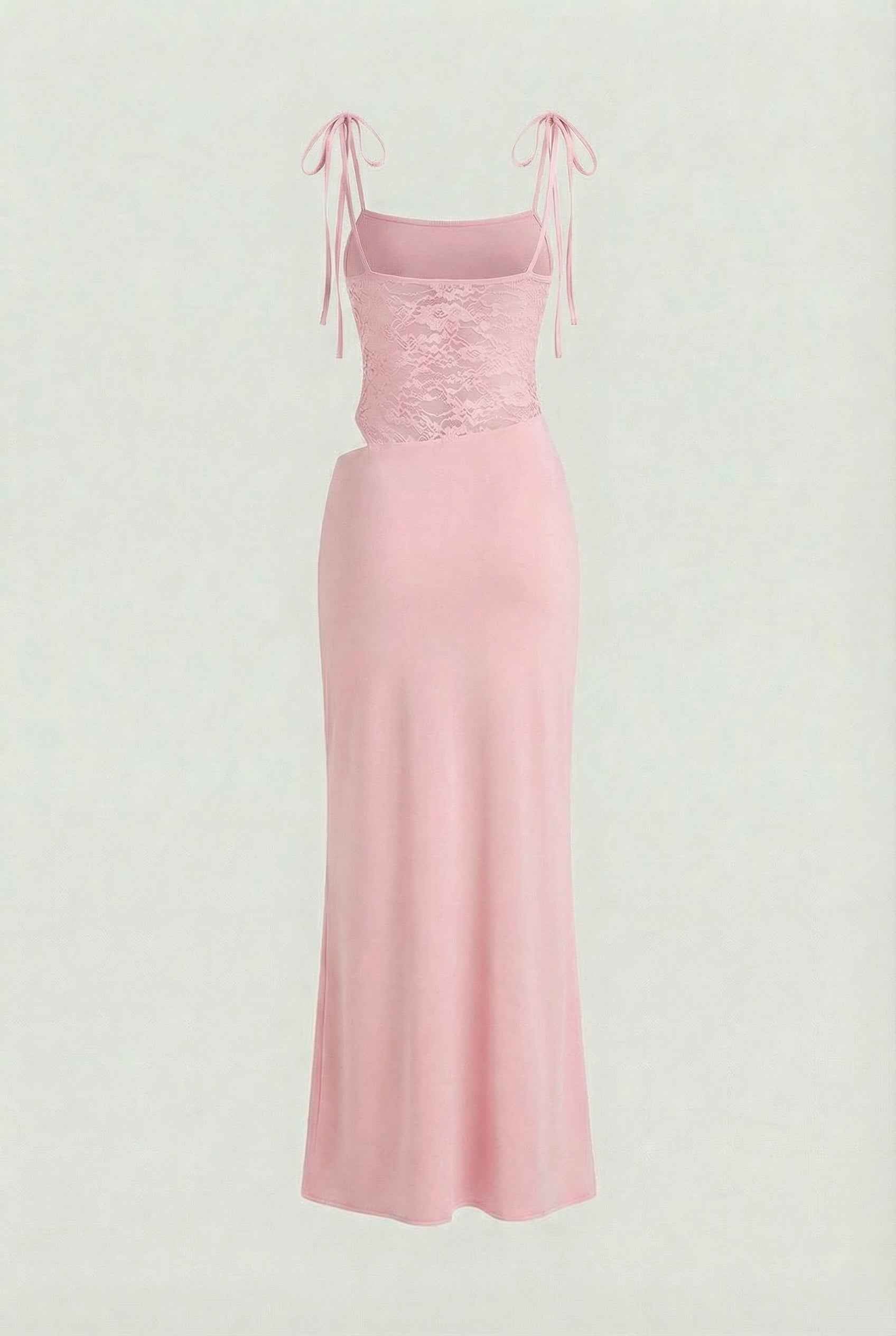 Sophia | Elegant Pink Lace Summer Dress with Versatile Fit - Lumina