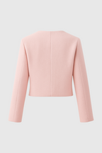 Sophia | Elegant Pink Short Jacket with Versatile Style - Lumina