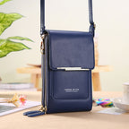 Sophia | Modern Vegan Leather Shoulder Bag with Touch Features - Lumina