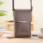 Sophia | Modern Vegan Leather Shoulder Bag with Touch Features - Lumina