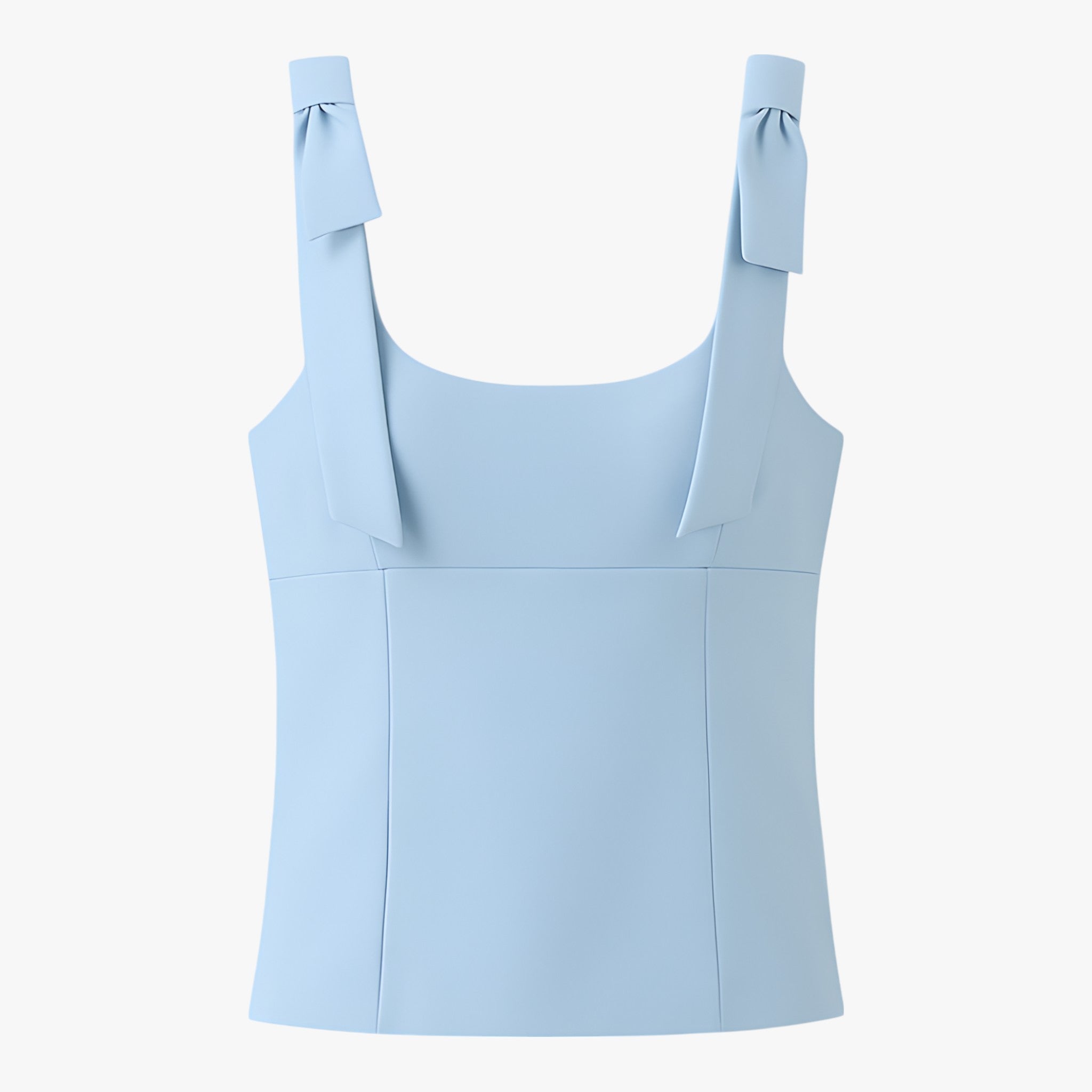 Sophia | Playful Bow-Detail Crop Top with Zipper Closure - Lumina