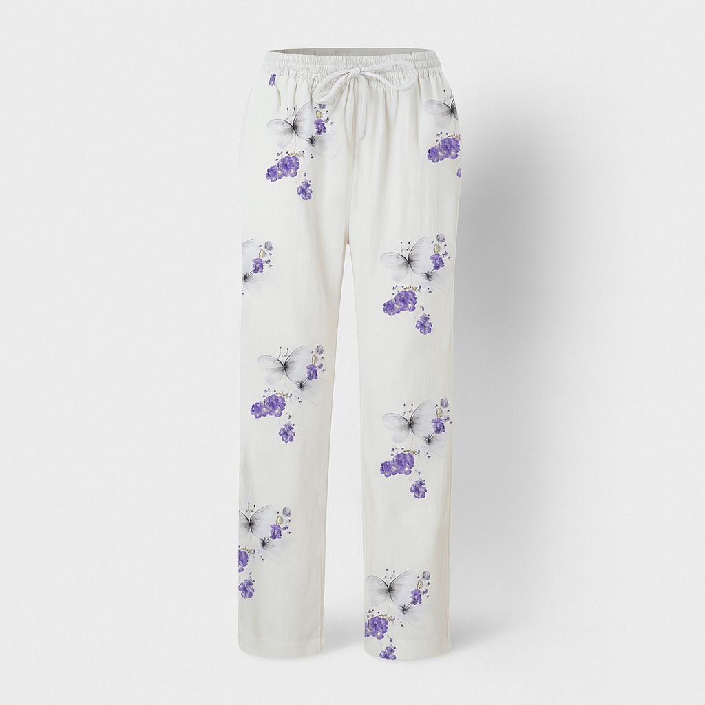 Victor | Relaxed Beige Trousers with Elastic Waistband - Lumina