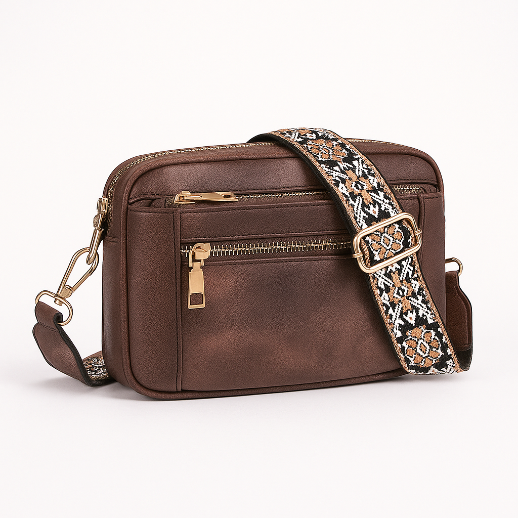 Victoria | Bohemian-Inspired Vegan Leather Shoulder Bag - Lumina