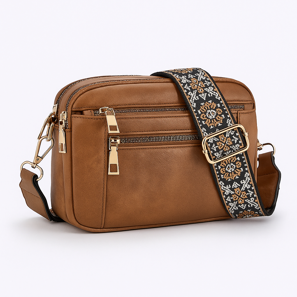 Victoria | Bohemian-Inspired Vegan Leather Shoulder Bag - Lumina