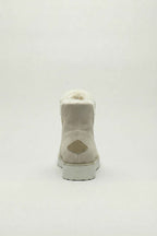 Victoria | Chic Beige Ankle Boots with Durable Sole - Lumina