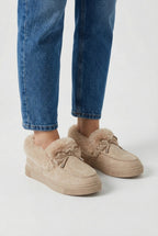 Victoria | Chic Beige Winter Boots with Sturdy Sole and Warm Lining - Lumina