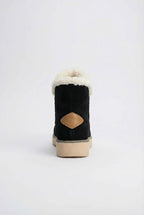 Victoria | Chic Black Ankle Boots with Warm Lining - Lumina