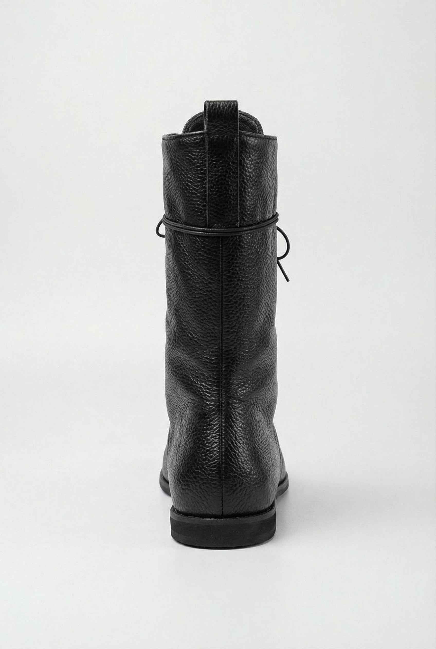 Victoria | Chic Black Lace Up Ankle Boots with Cozy Lining - Lumina