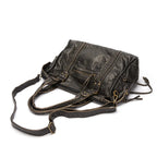 Victoria | Chic Black PU Leather Handbag with Multiple Pockets - Lumina