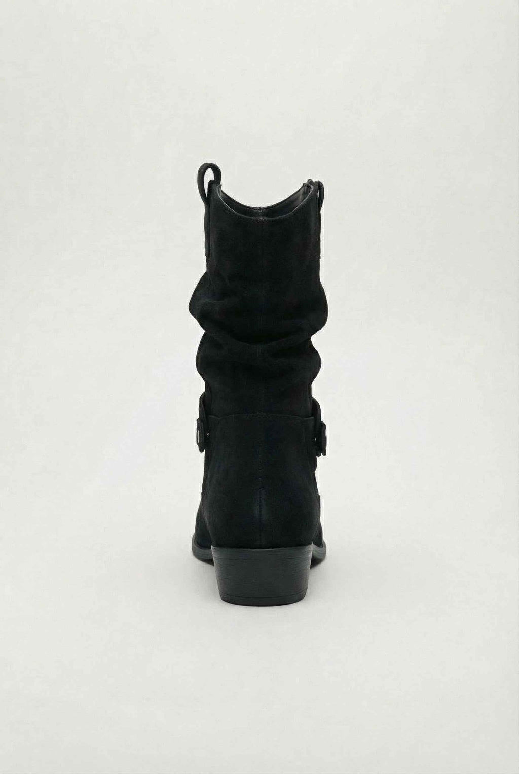Victoria | Chic Black Suede Ankle Boots for Women with Sturdy Sole - Lumina