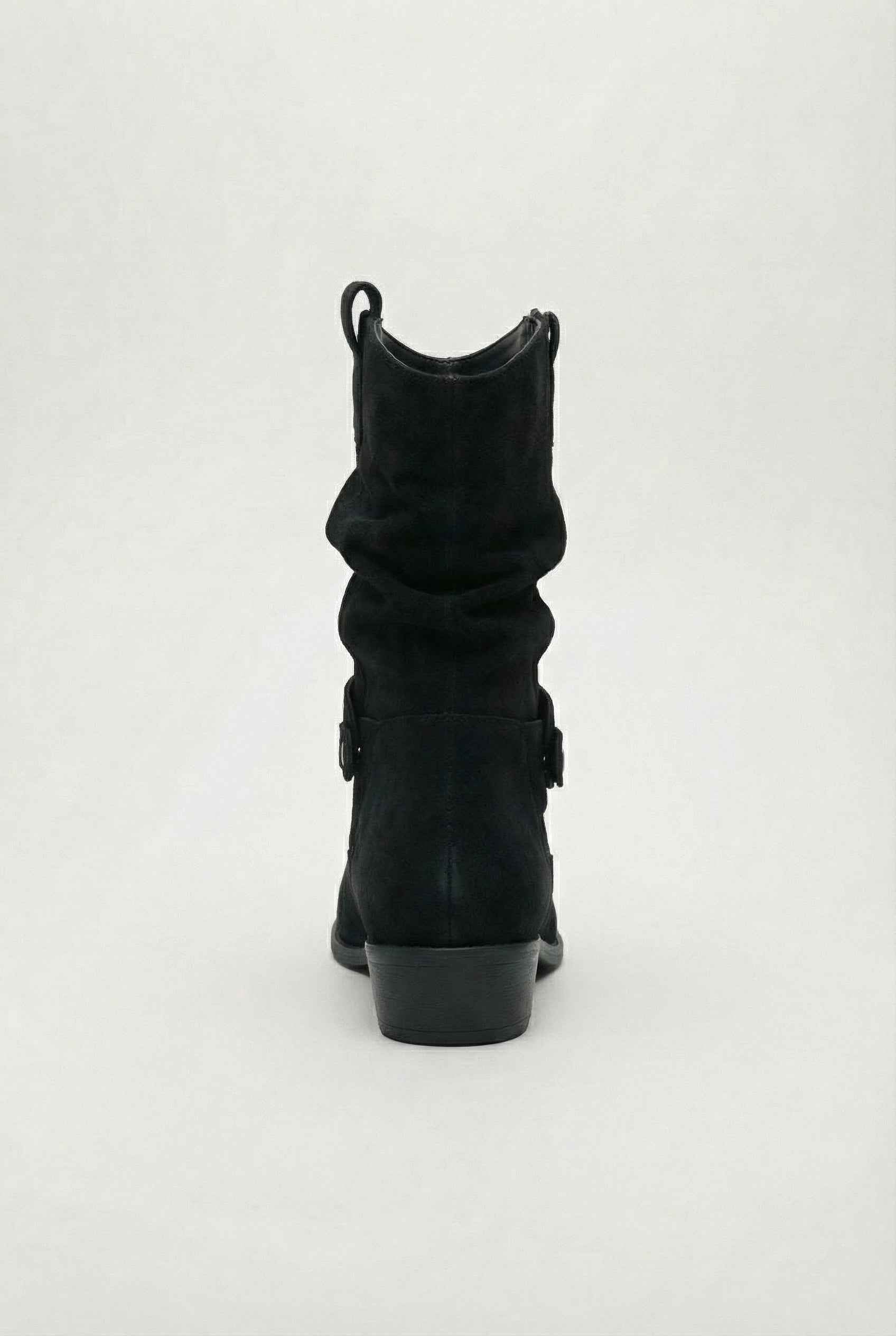 Victoria | Chic Black Suede Ankle Boots for Women with Sturdy Sole - Lumina