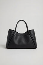 Victoria | Chic Black Tote Bag with Spacious Pockets - Lumina