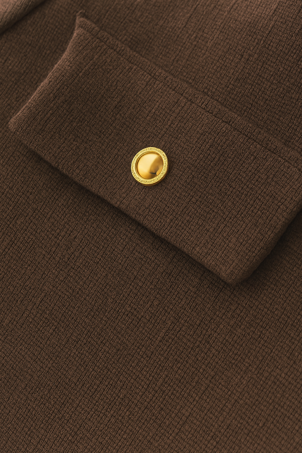Victoria | Chic Dark Brown Short Jacket with Tailored Fit - Lumina