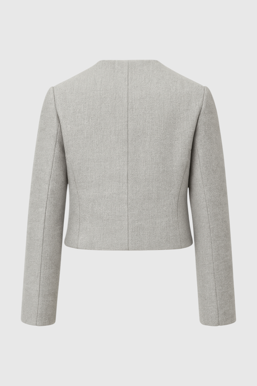 Victoria | Chic Gray Short Jacket with Versatile Style - Lumina