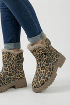 Victoria | Chic Leopard Ankle Boots with Cozy Lining - Lumina
