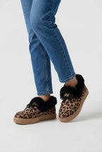 Victoria | Chic Leopard Print Ankle Boots with Cozy Lining - Lumina