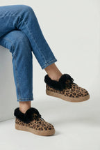 Victoria | Chic Leopard Print Ankle Boots with Cozy Lining - Lumina