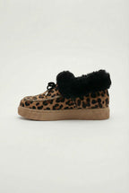 Victoria | Chic Leopard Print Ankle Boots with Cozy Lining - Lumina