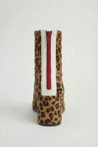 Victoria | Chic Leopard Print Ankle Boots with Retro Heel - Lumina
