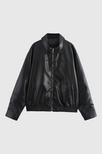 Victoria | Chic Loose Fit Aviator Jacket for Women - Lumina