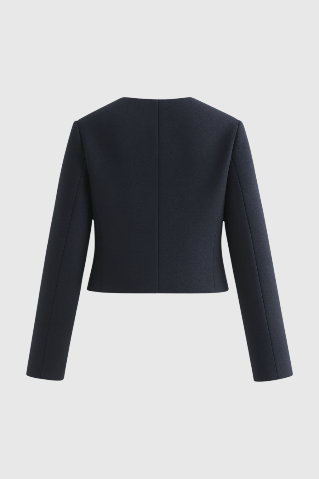 Victoria | Chic Navy Short Jacket with Modern Silhouette - Lumina