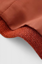Victoria | Chic Orange-Red Short Jacket with Versatile Style - Lumina
