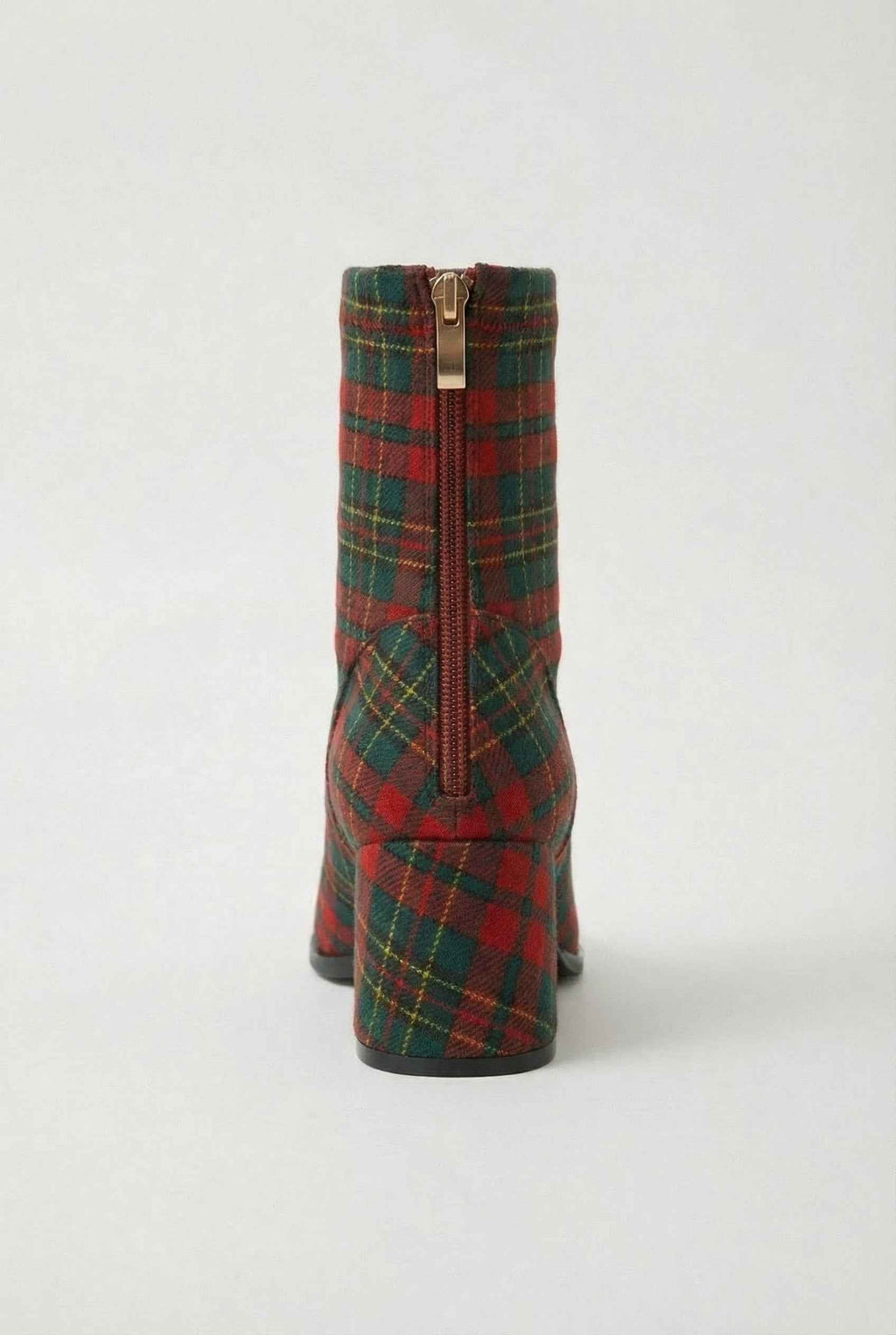 Victoria | Chic Red and Green Mid Calf Boots with Durable Sole - Lumina